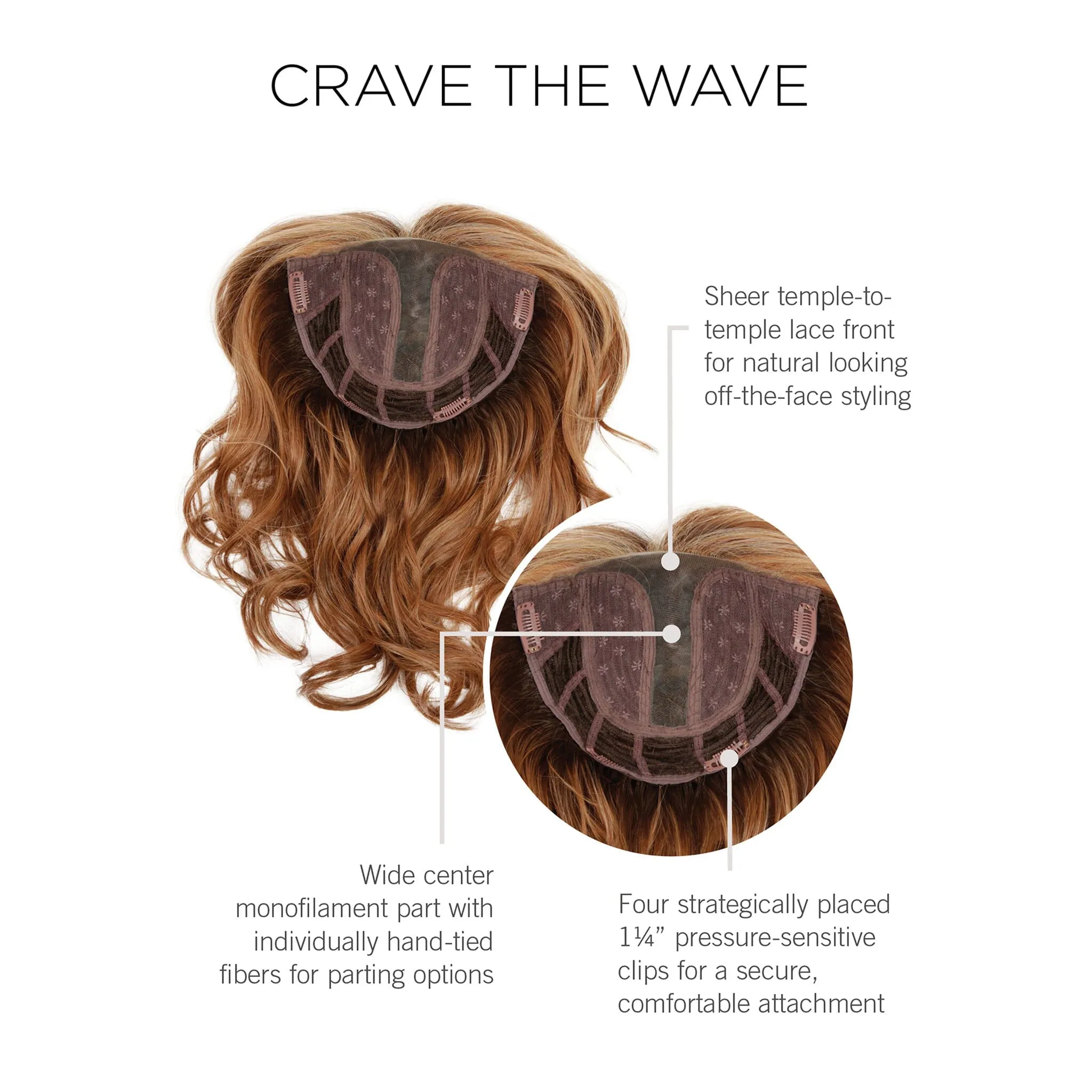 Raquel Welch® Crave The Wave Top Piece