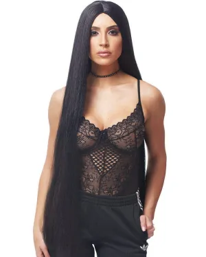 Reality West Long Black Wig