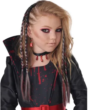 Red Clip in Braids