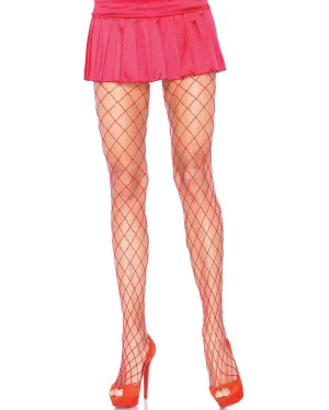 Red Diamond Fence Net Stockings