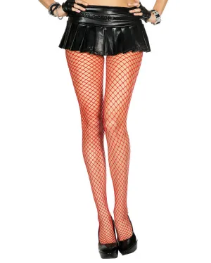 Red Diamond Fishnet Stockings