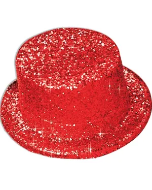 Red Glitter Top Hat