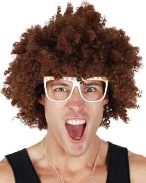 Redfoo Curly Brown Wig