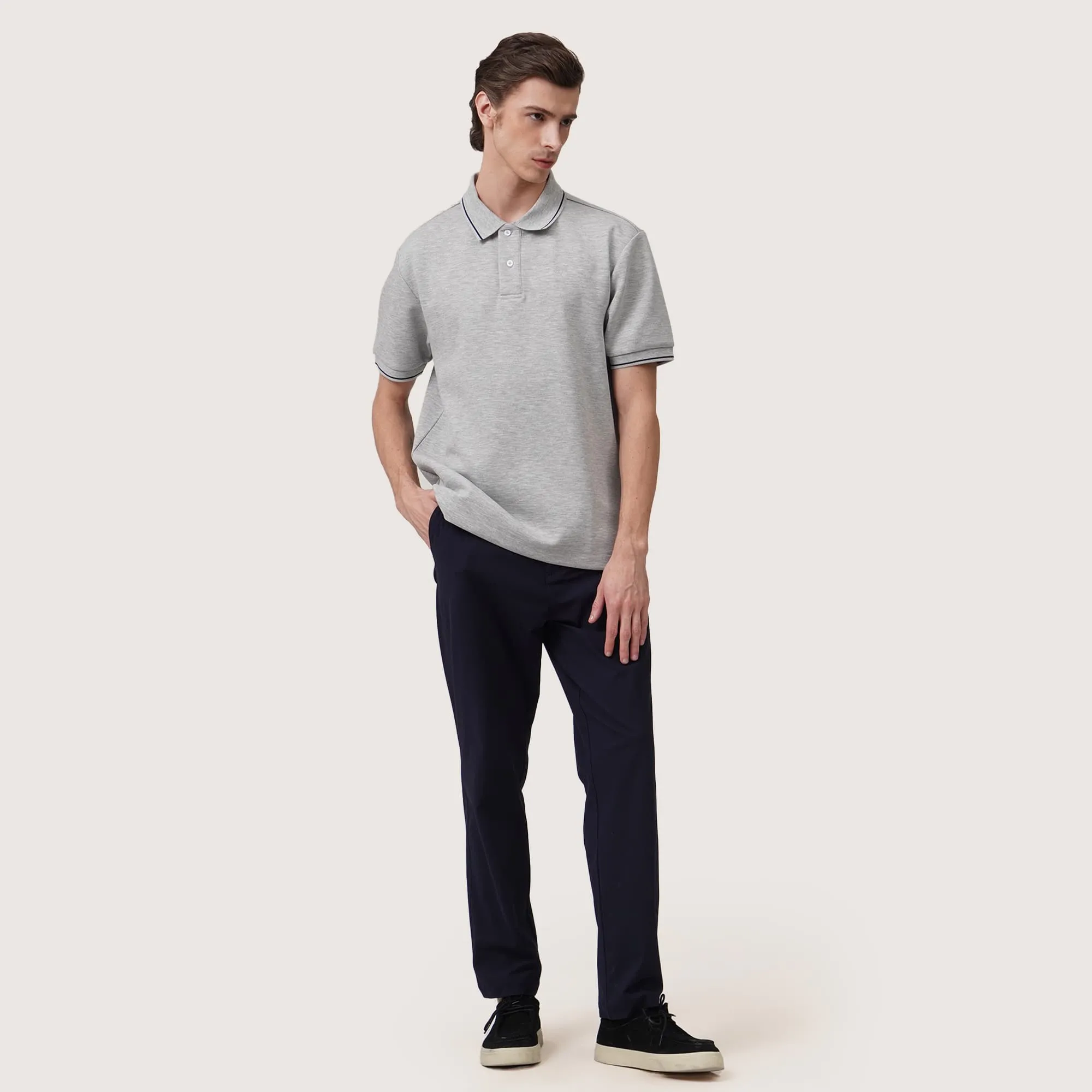 Regatta- Regular Fit Polo Shirt With Contrast Tipping Detail In Honeycomb Pique