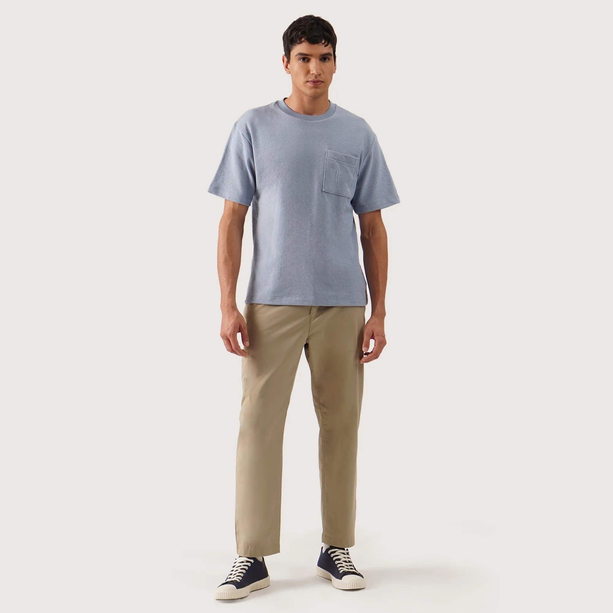 Regatta- Relaxed Fit T-Shirt In Textured Knit With Front Pocket