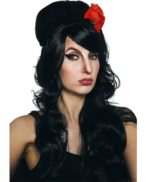 Rehab Beehive Deluxe Long Black Wig