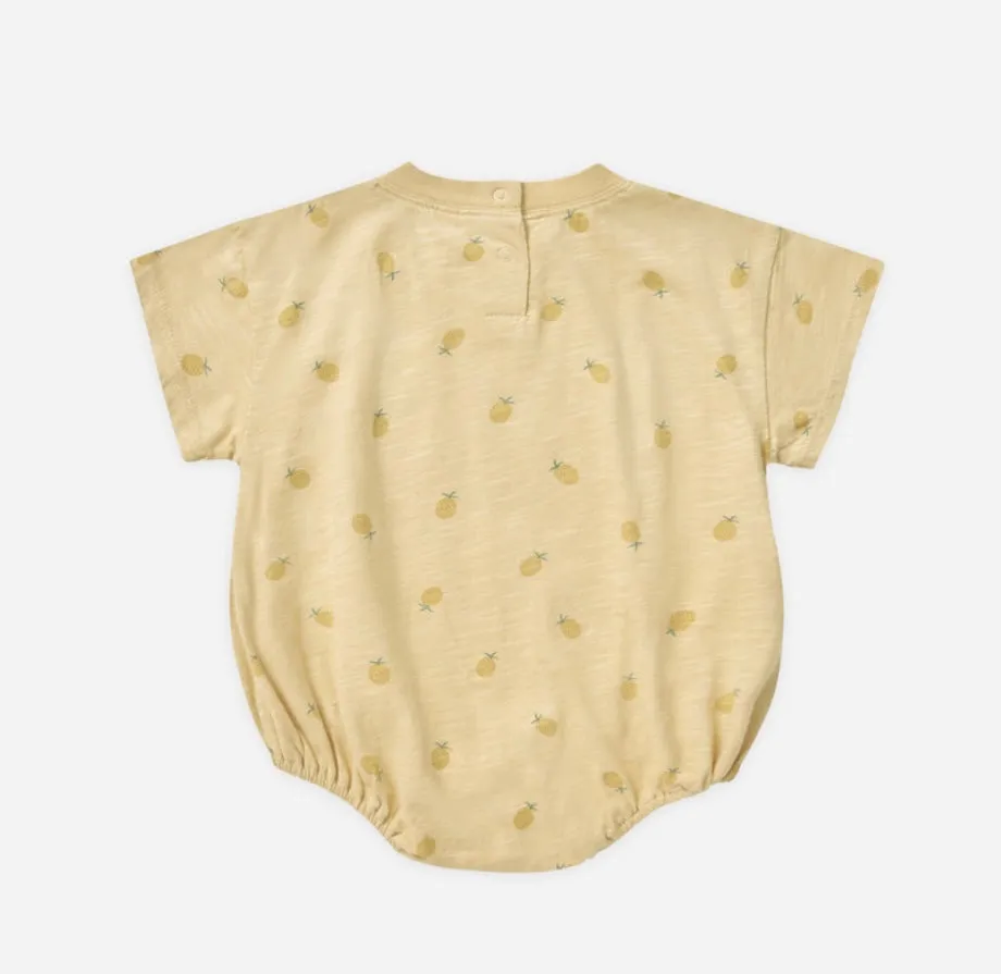 Relaxed Bubble Romper || Pineapple