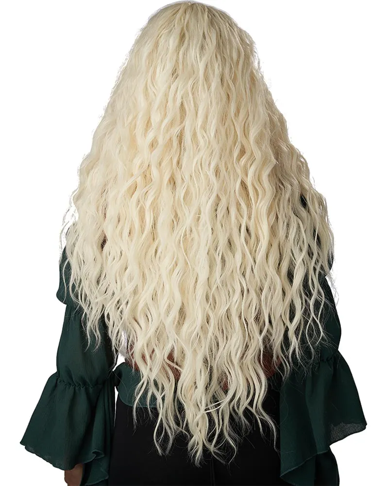 Renaissance Maiden Long Platinum Blonde Wig