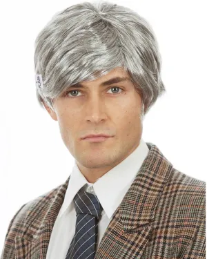 Richie Benaud Short Grey Wig