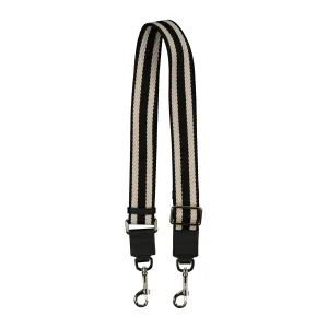 Saben Feature Strap Webbing Black White