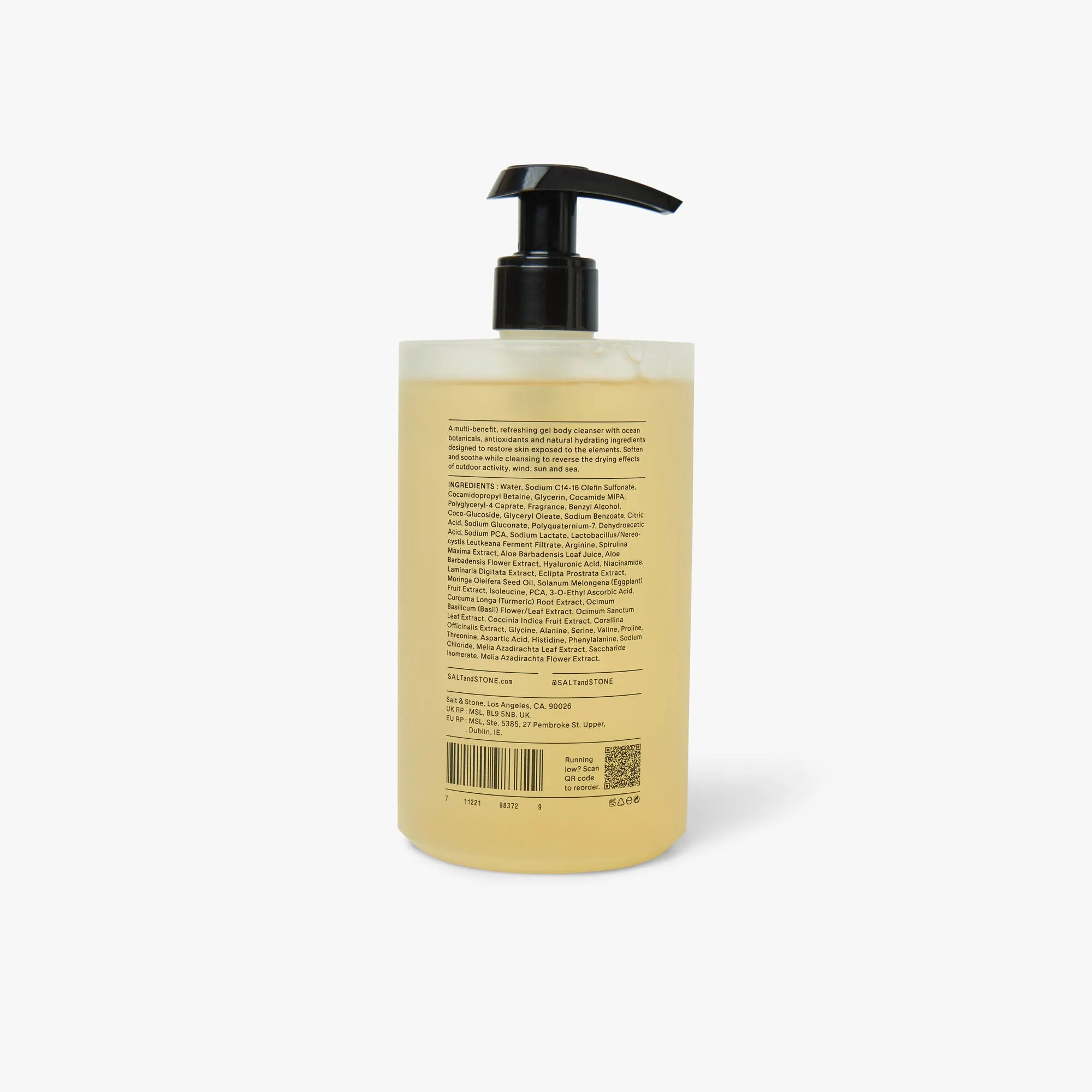 SALT & STONE Antioxidant Body Wash / Santal & Vetiver