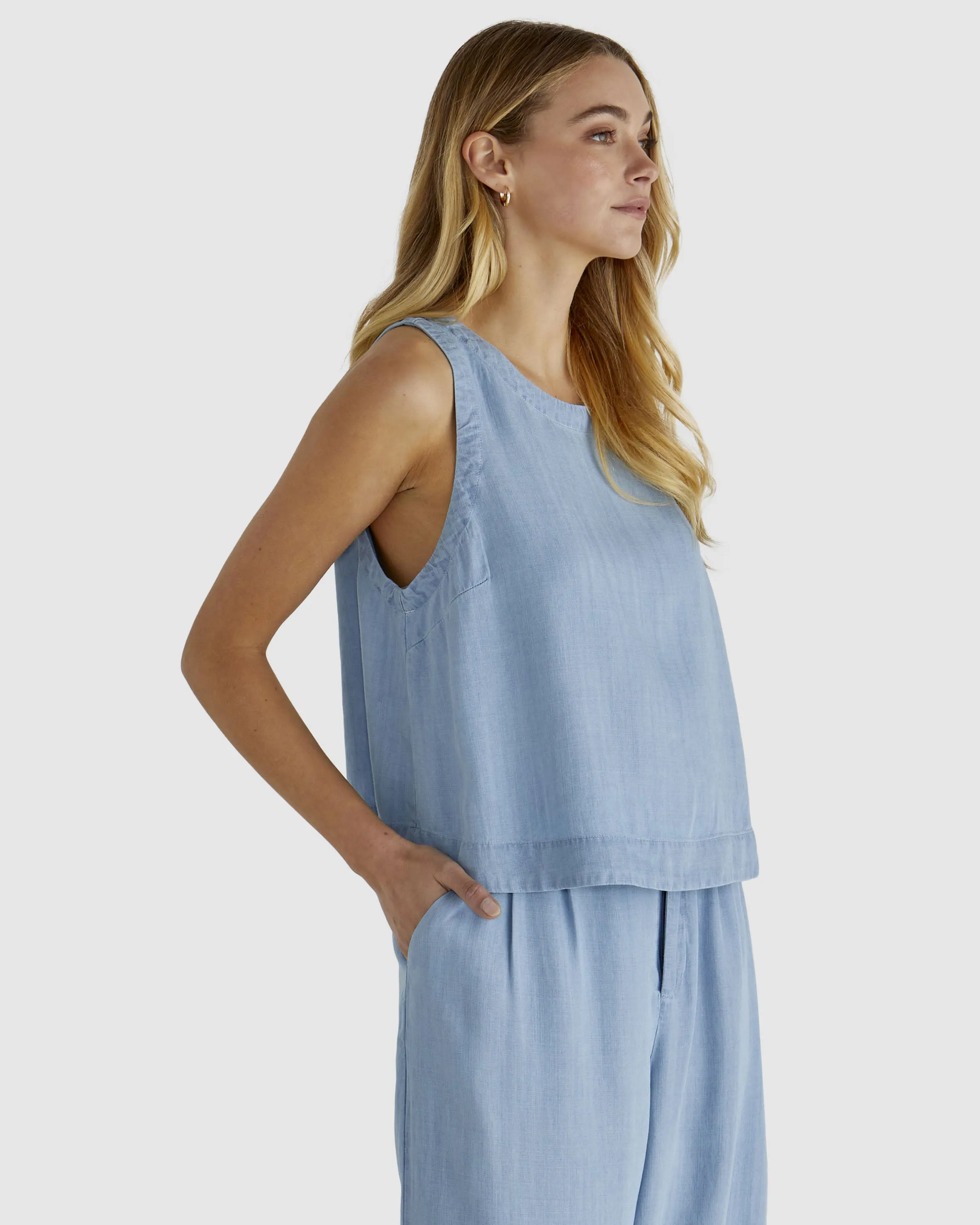 Sass Rye Tank Chambray