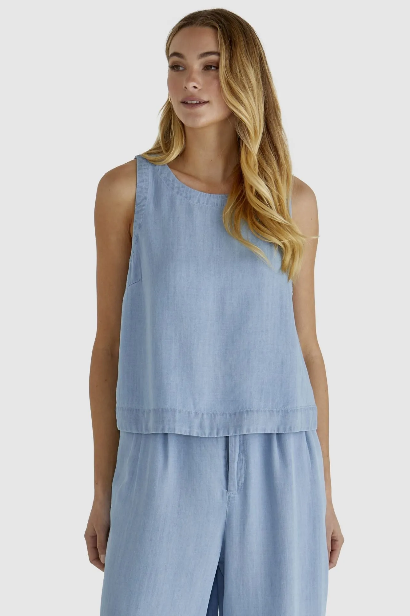 Sass Rye Tank Chambray