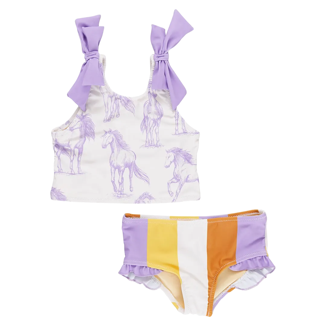 Shelly Tankini Lavender Horses