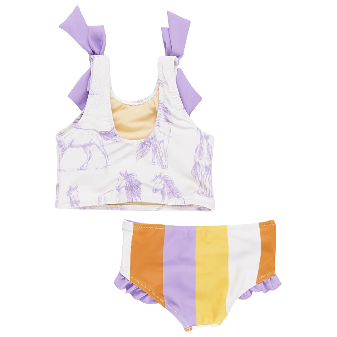 Shelly Tankini Lavender Horses