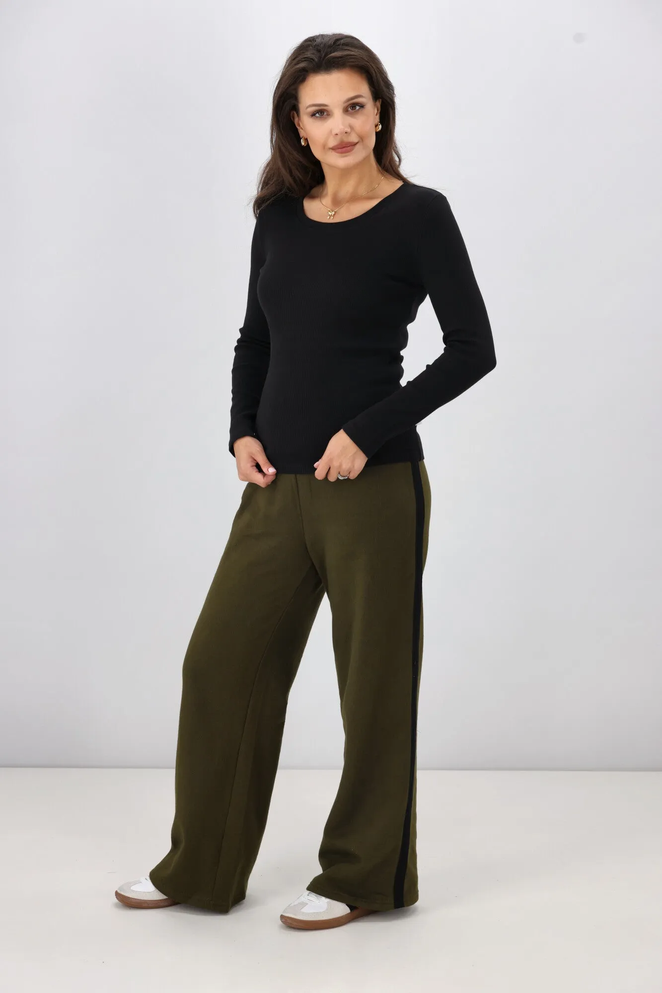 Shine On Essentials Rib Long Sleeve Black