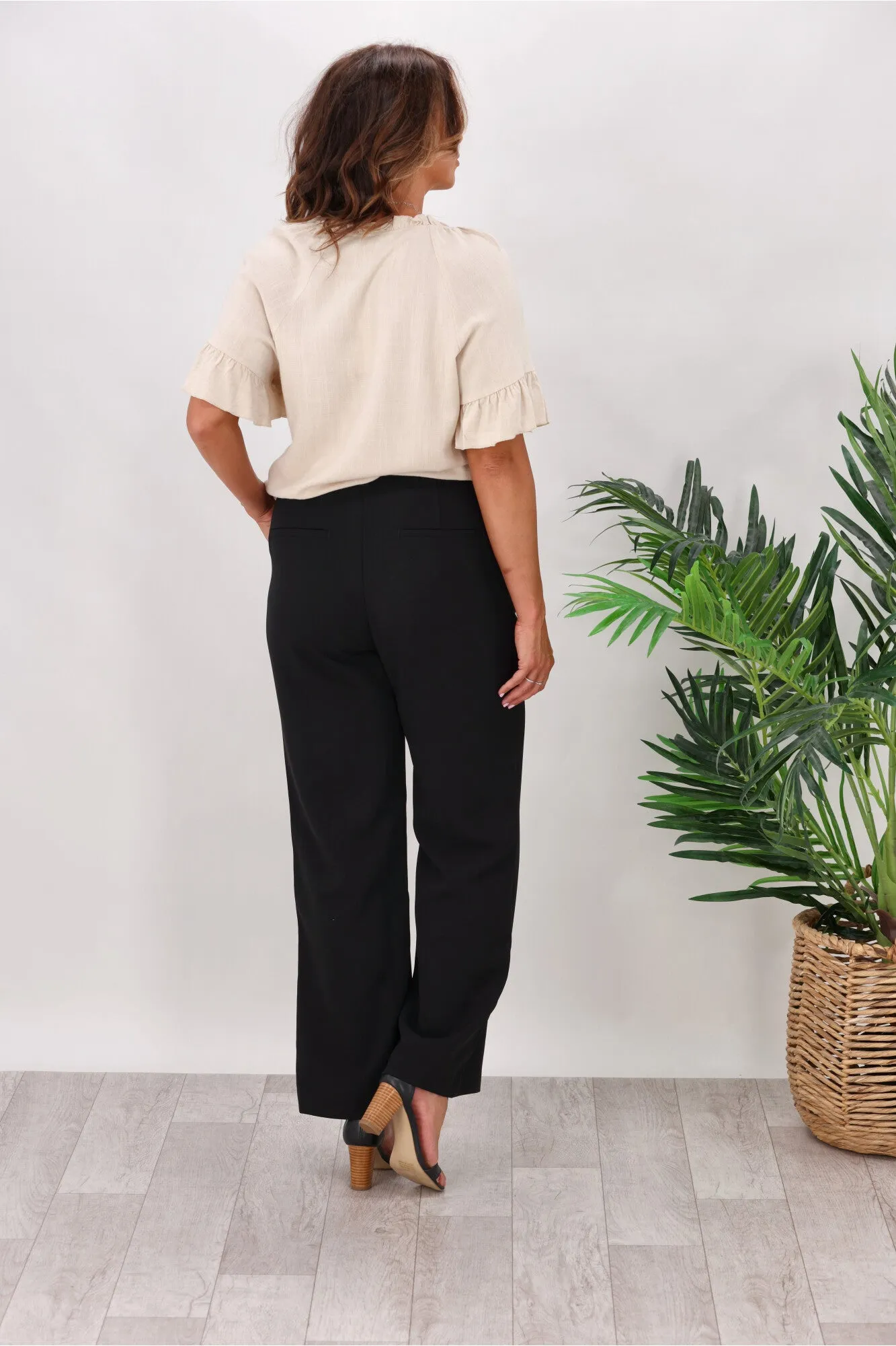 Shine On Label Alivia Tailored Pants Black