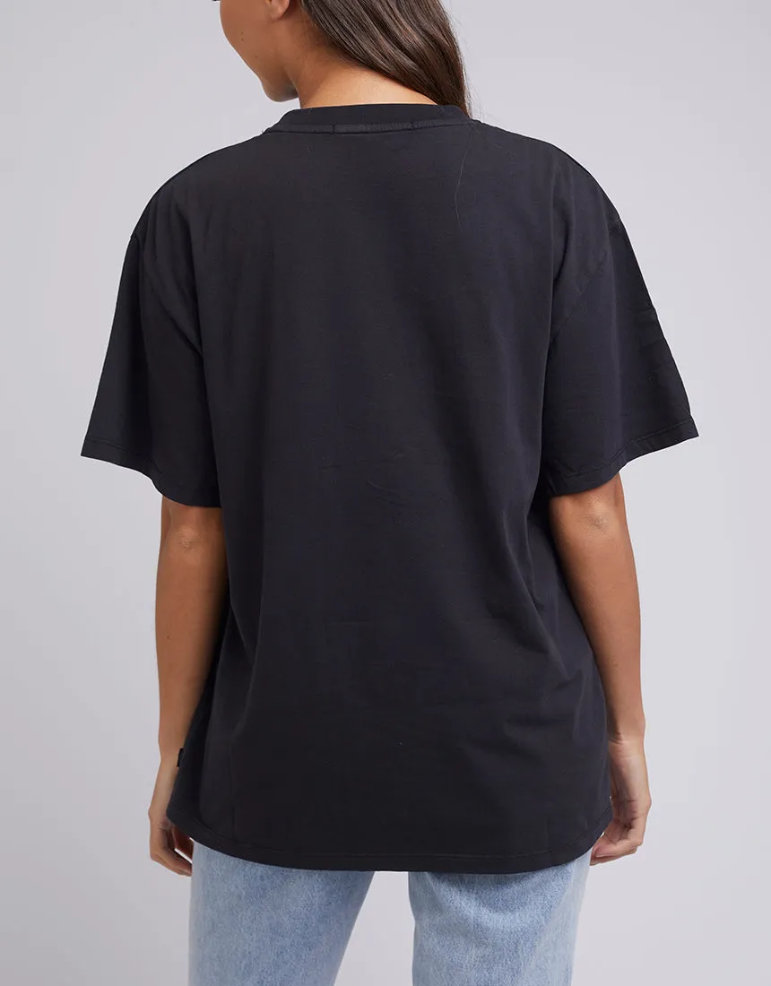 Silent Theory Basic Oversized Tee Washed Black