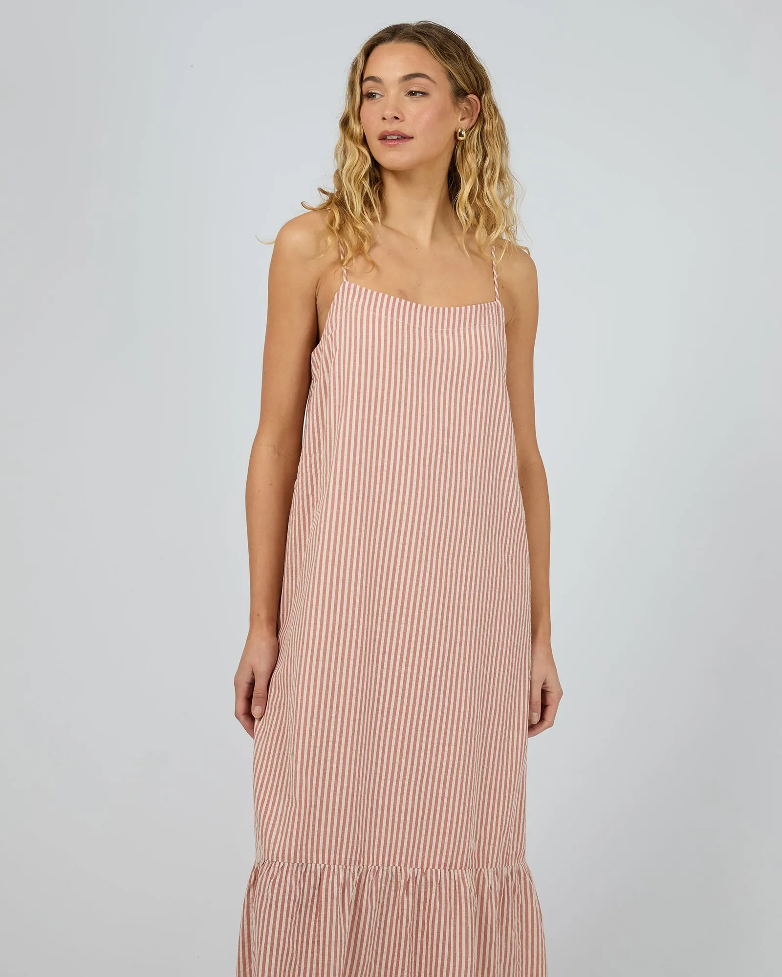 Silent Theory Fletcher Maxi Dress Rust