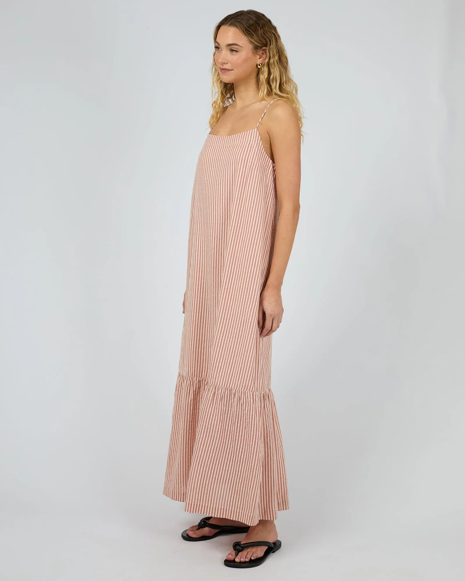 Silent Theory Fletcher Maxi Dress Rust