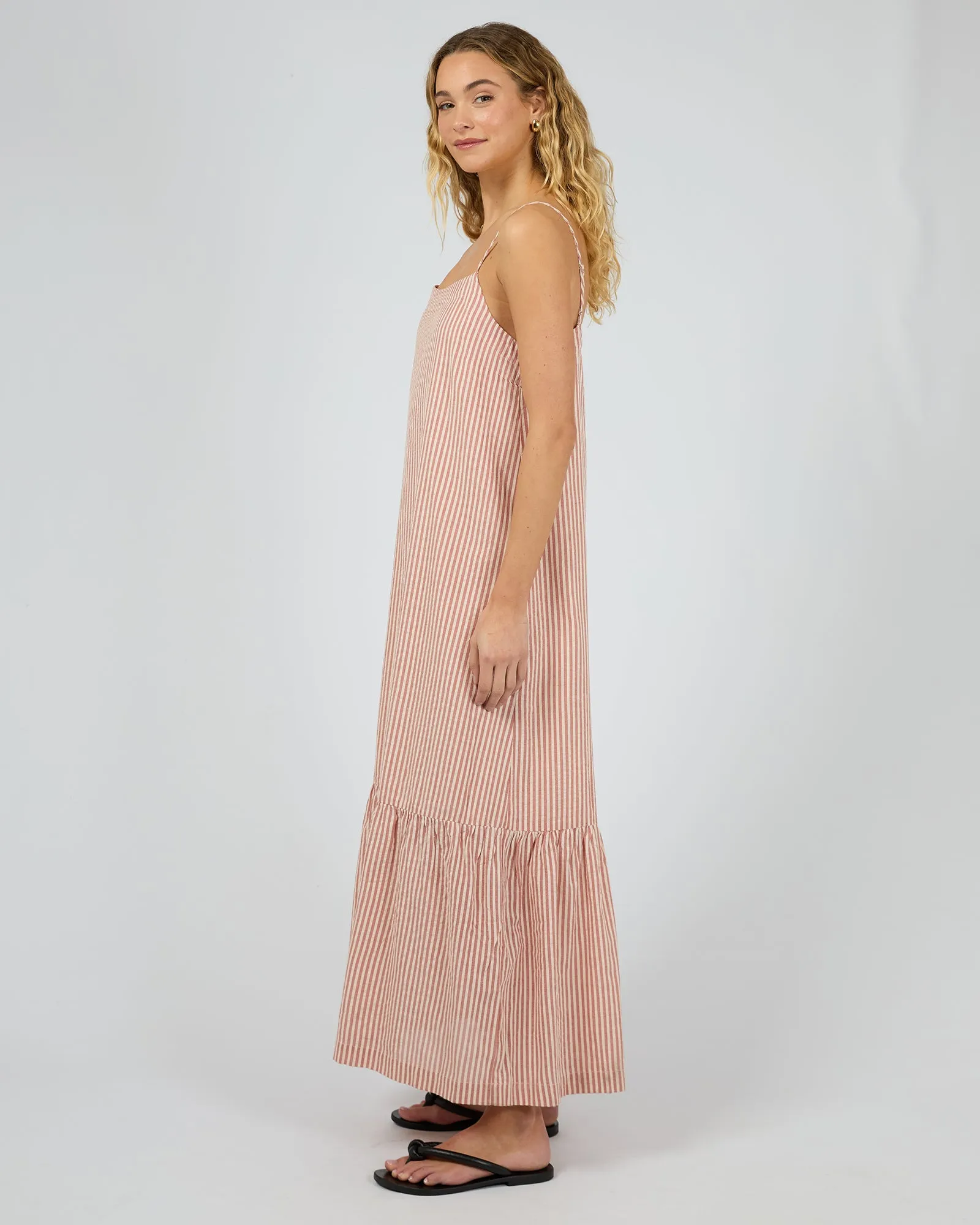 Silent Theory Fletcher Maxi Dress Rust
