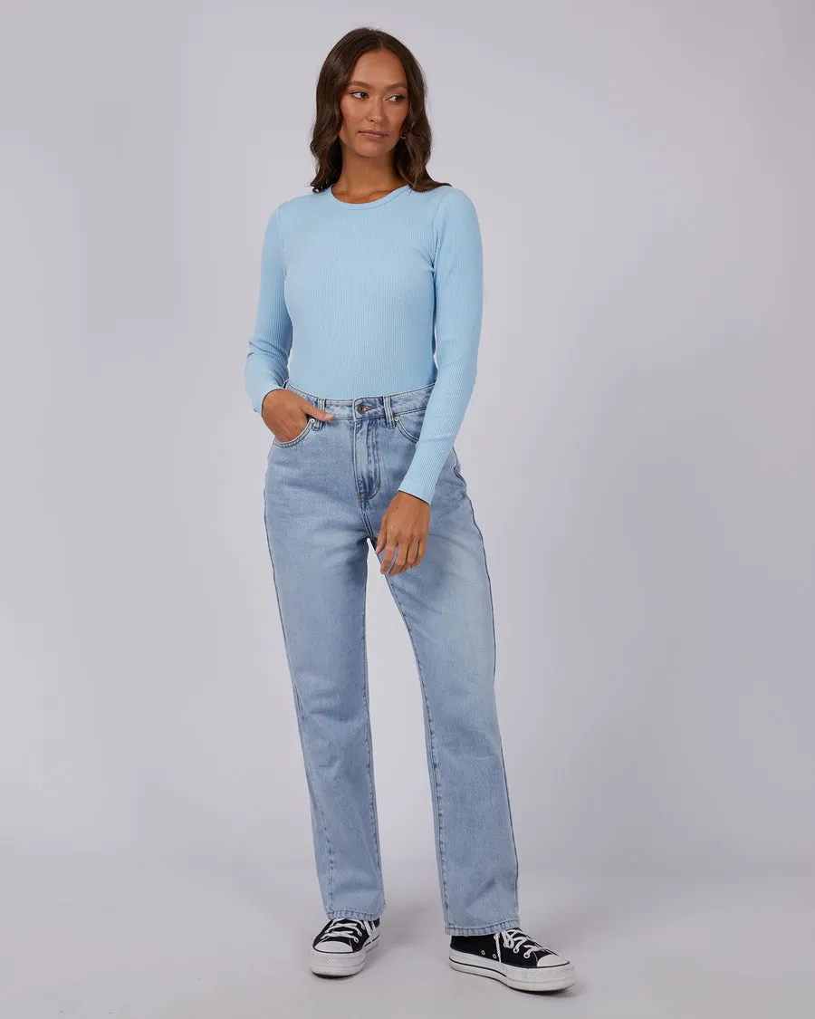 Silent Theory Rib Long Sleeve Sky