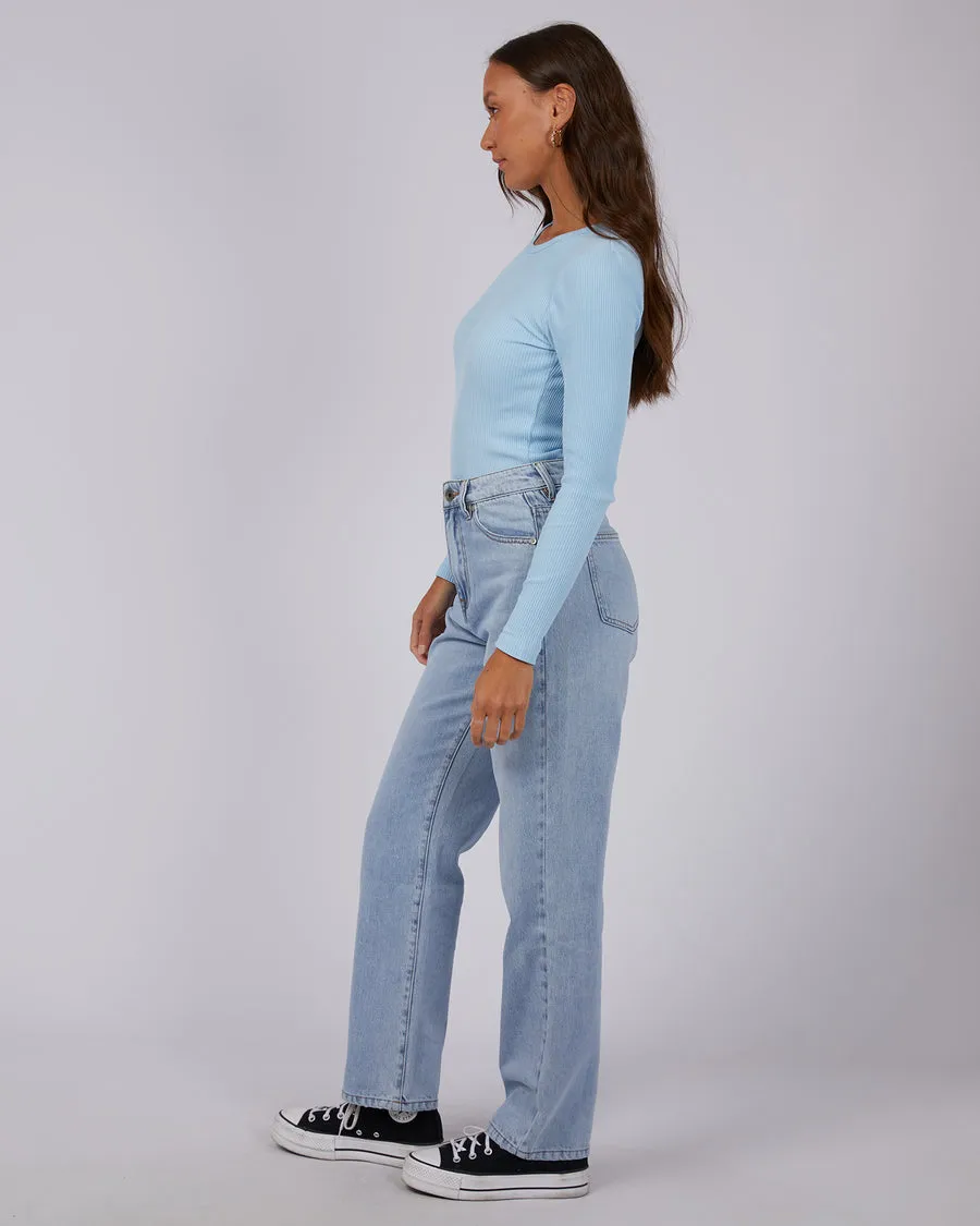 Silent Theory Rib Long Sleeve Sky
