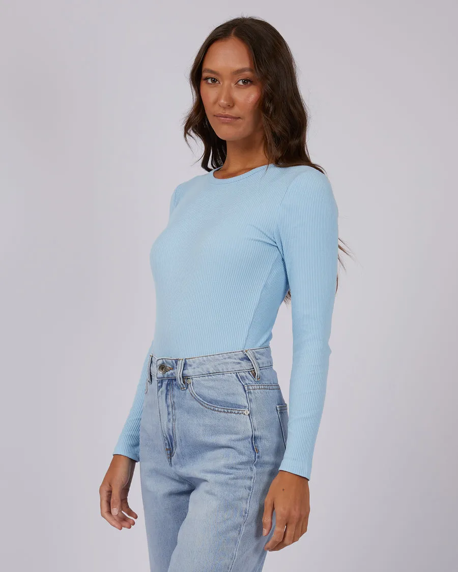 Silent Theory Rib Long Sleeve Sky
