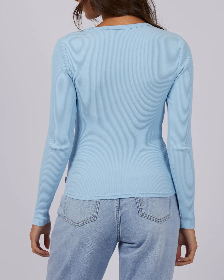 Silent Theory Rib Long Sleeve Sky