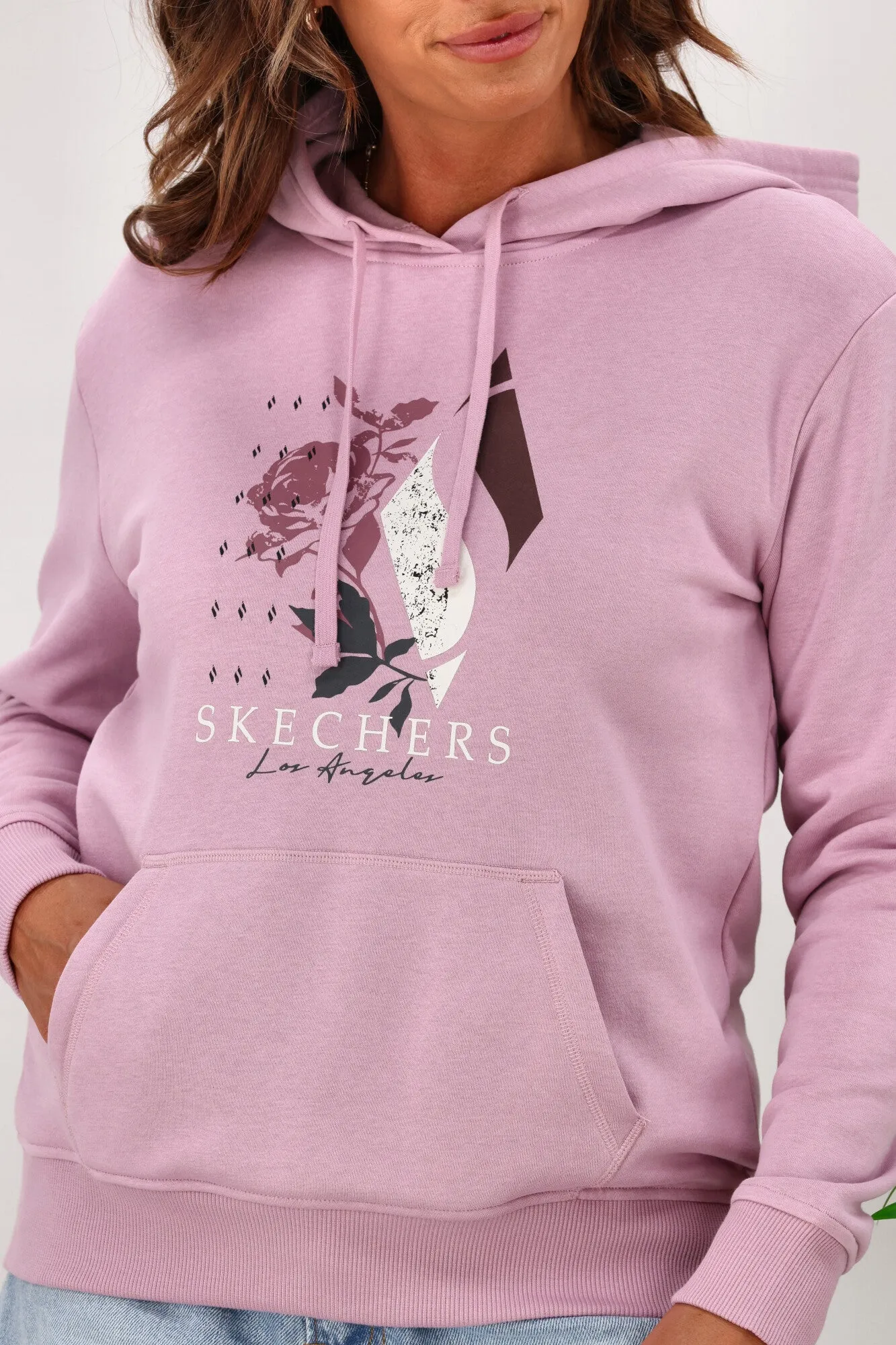 Skechers LA Dreams Pullover Hoodie Dawn Pink