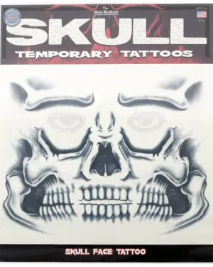 Skull Face Tattoo Transfer