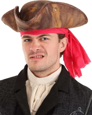 Snap Brim Pirate Deluxe Hat and Headscarf