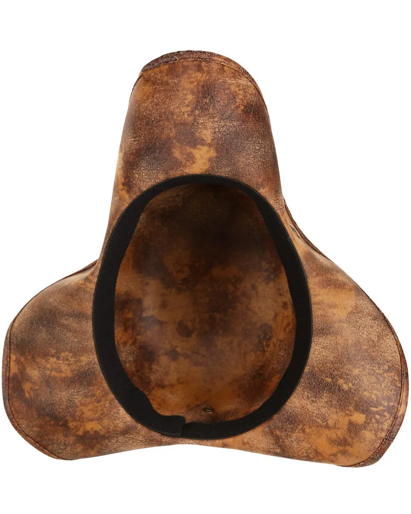 Snap Brim Pirate Deluxe Hat and Headscarf