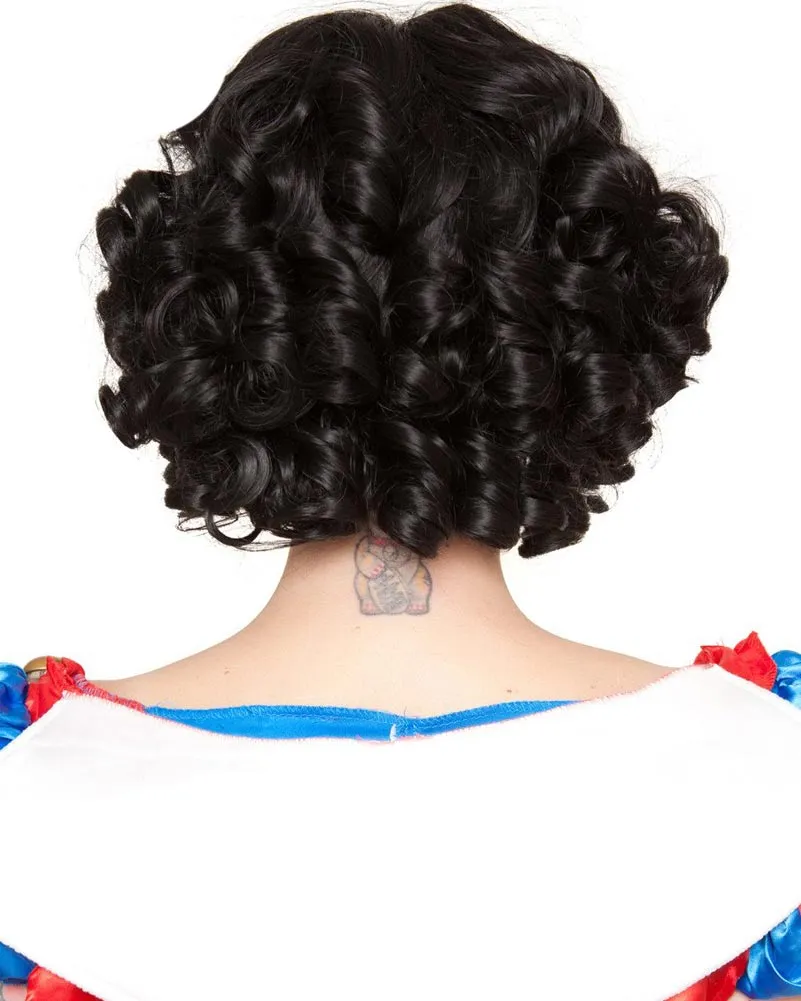 Snow Girl Premium Short Curly Black Wig