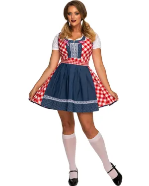 Sofia Deluxe Oktoberfest Dirndl Plus Size Womens Costume