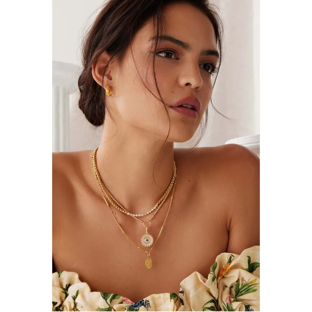 Soru Hand Made 18ct Gold Plated Solid Silver Pellegrino Necklace