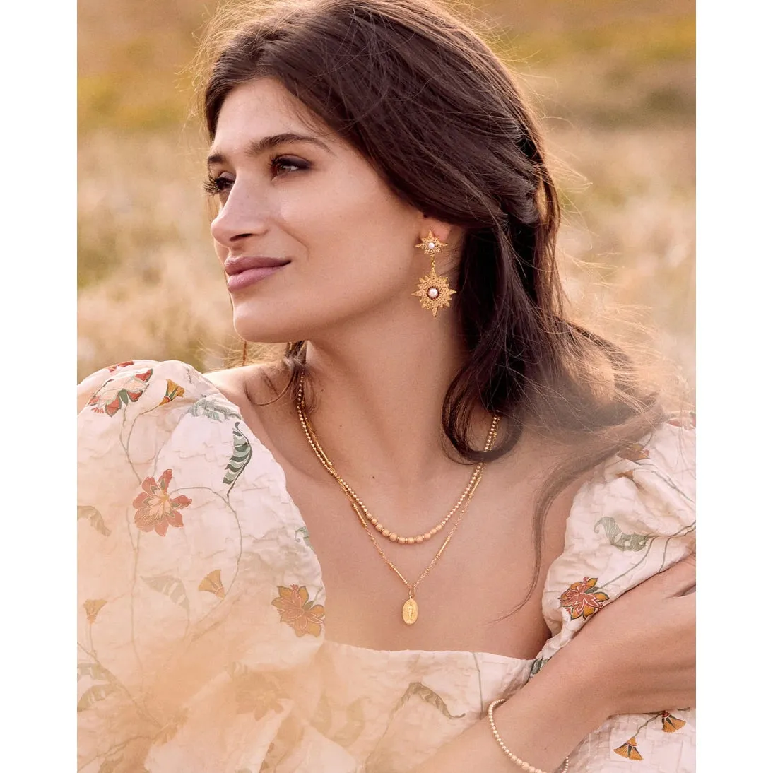 Soru Hand Made 18ct Gold Plated Solid Silver Pellegrino Necklace