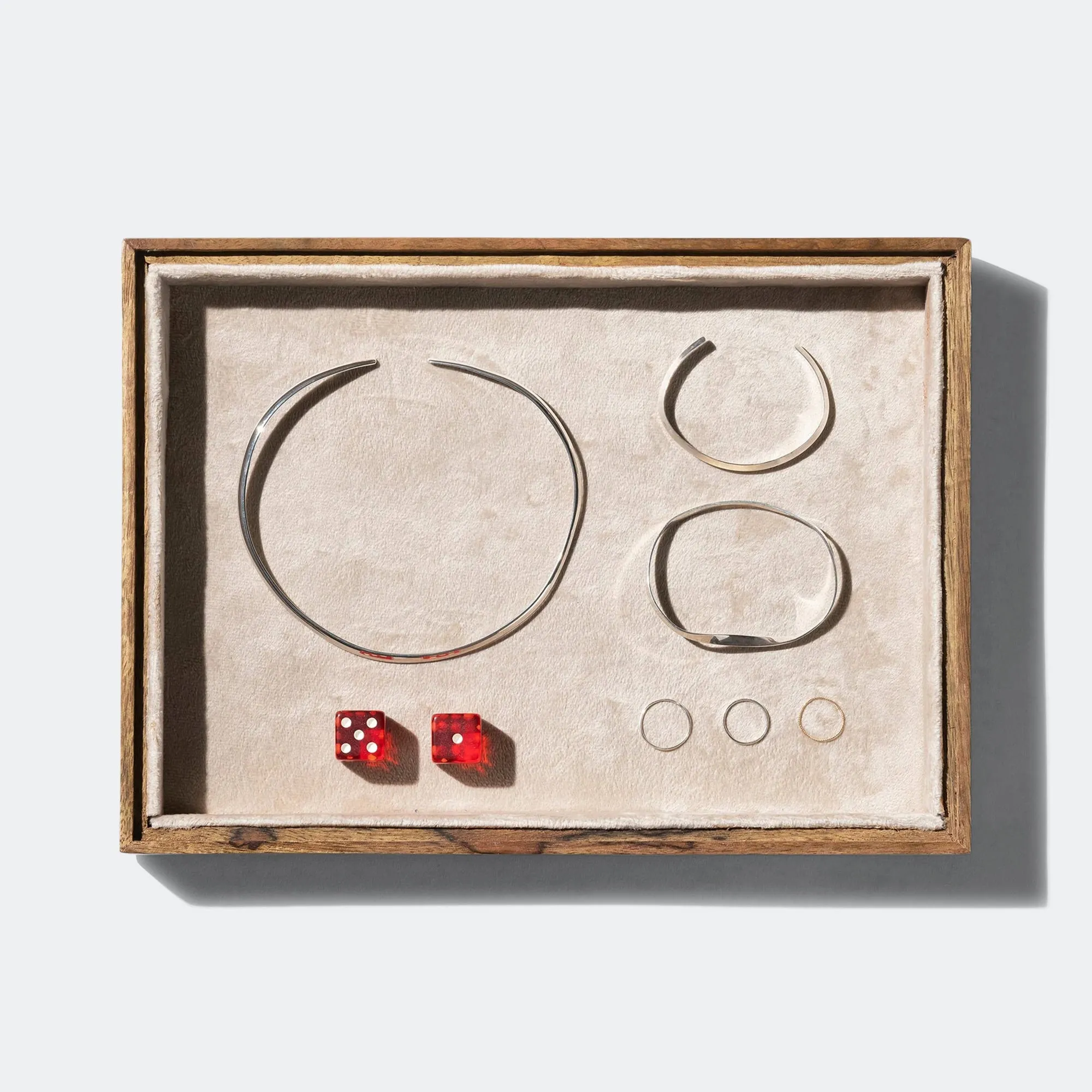 Stackable Jewellery Tray - Beige