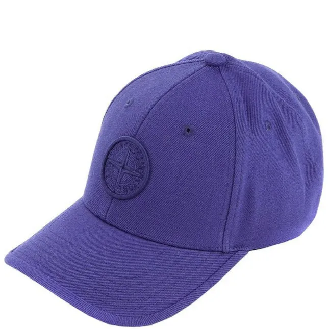 Stone Island Blue Embroidered Cap