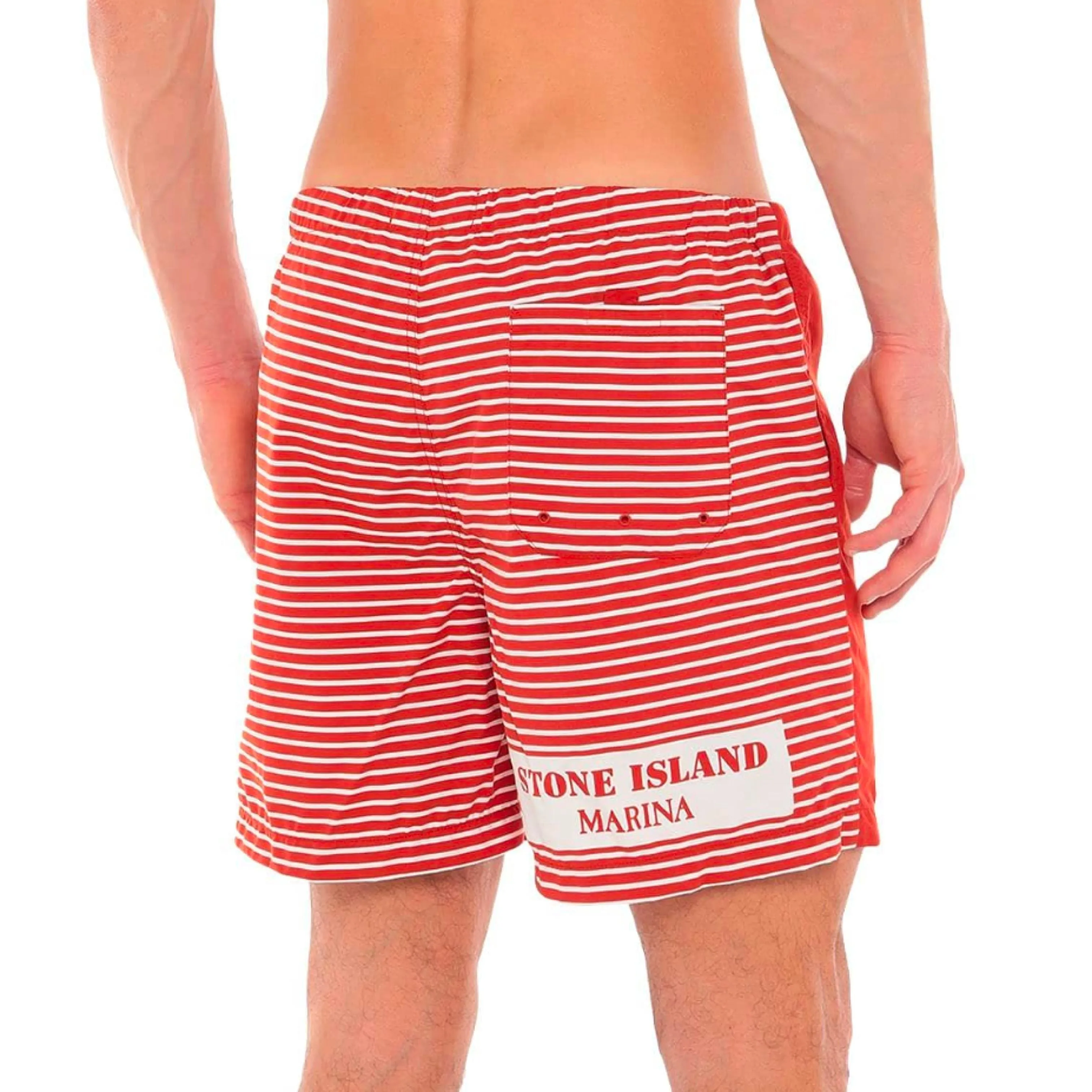 Stone Island Marina Red Swimshorts