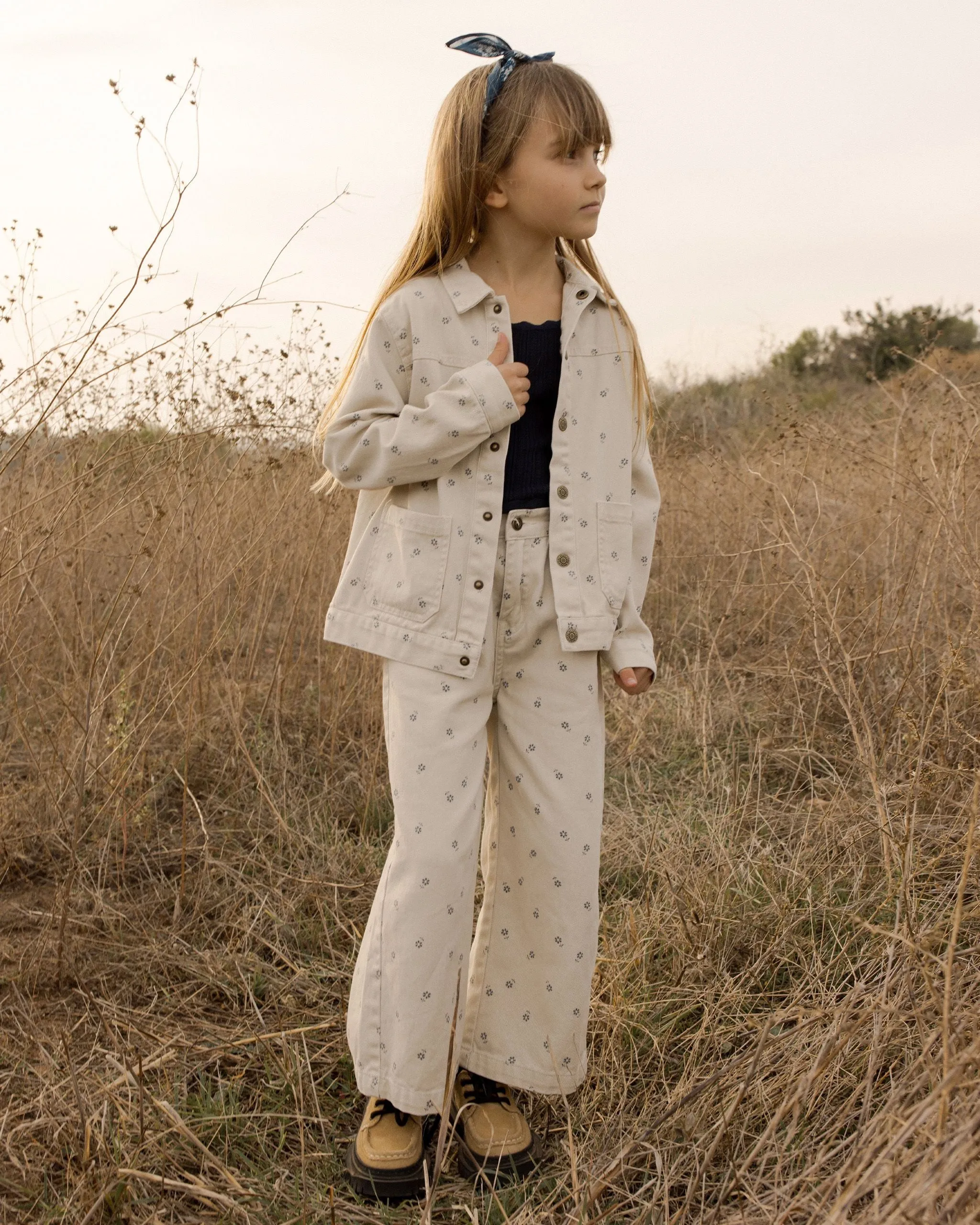 Straight Leg Pant || Blue Daisy