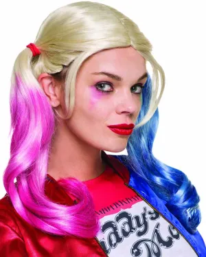 Suicide Squad Harley Quinn Blonde Pigtails Wig