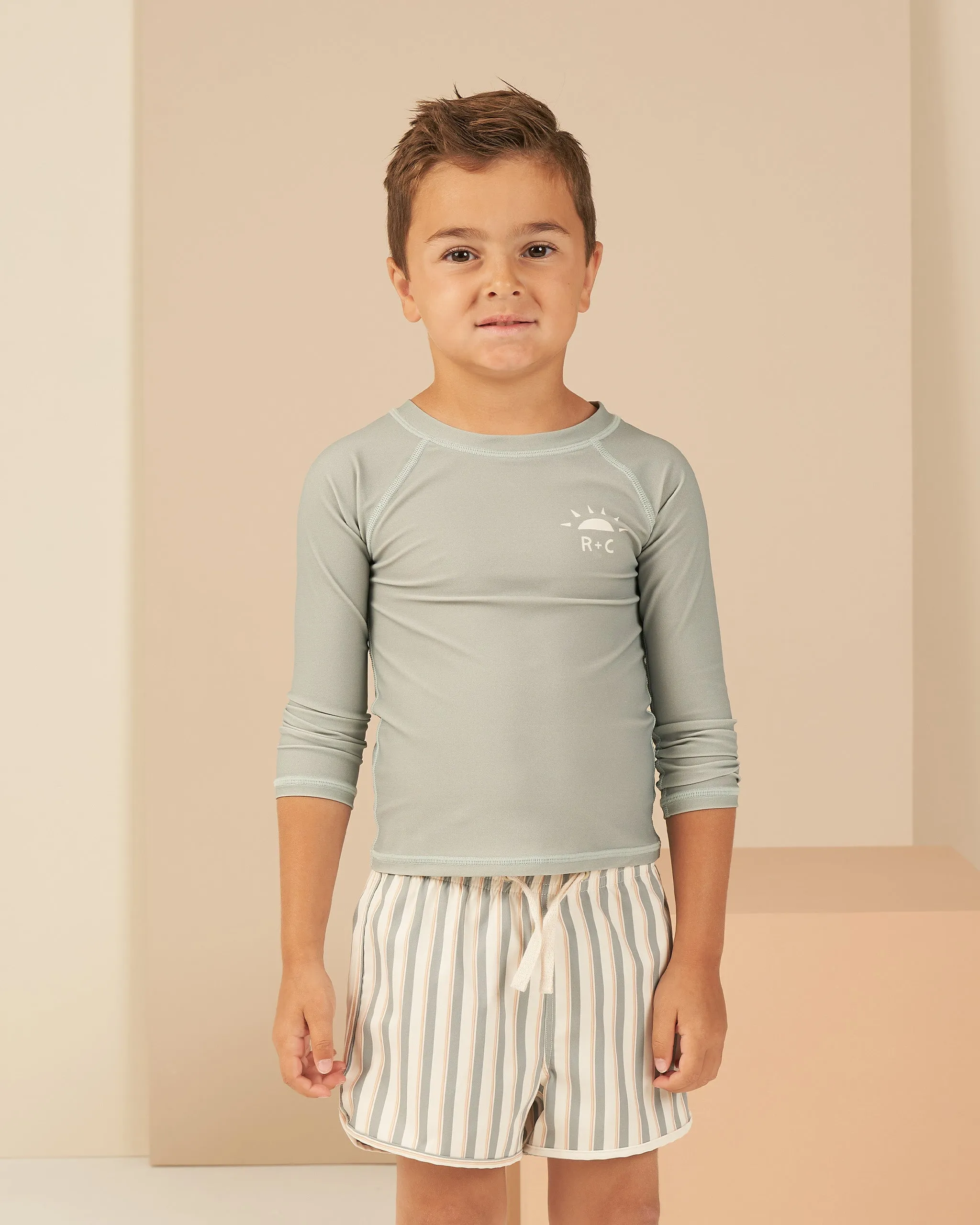 swim trunk || aqua stripe