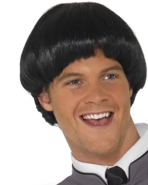 Swinging 60s Bowl Black Wig