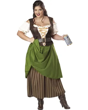 Tavern Maiden Womens Plus Size Costume