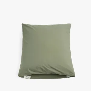 Tekla Cotton Percale Pillow Sham / Olive Green