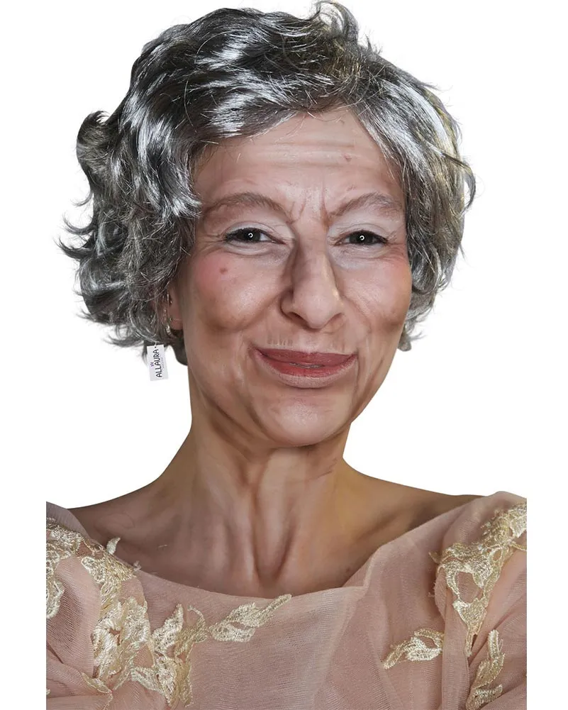 The Queen Short Grey Wig