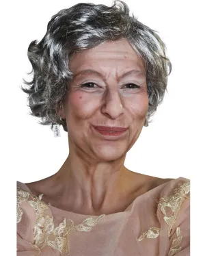The Queen Short Grey Wig