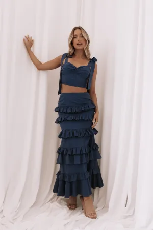 Tia Two Piece Set - Navy