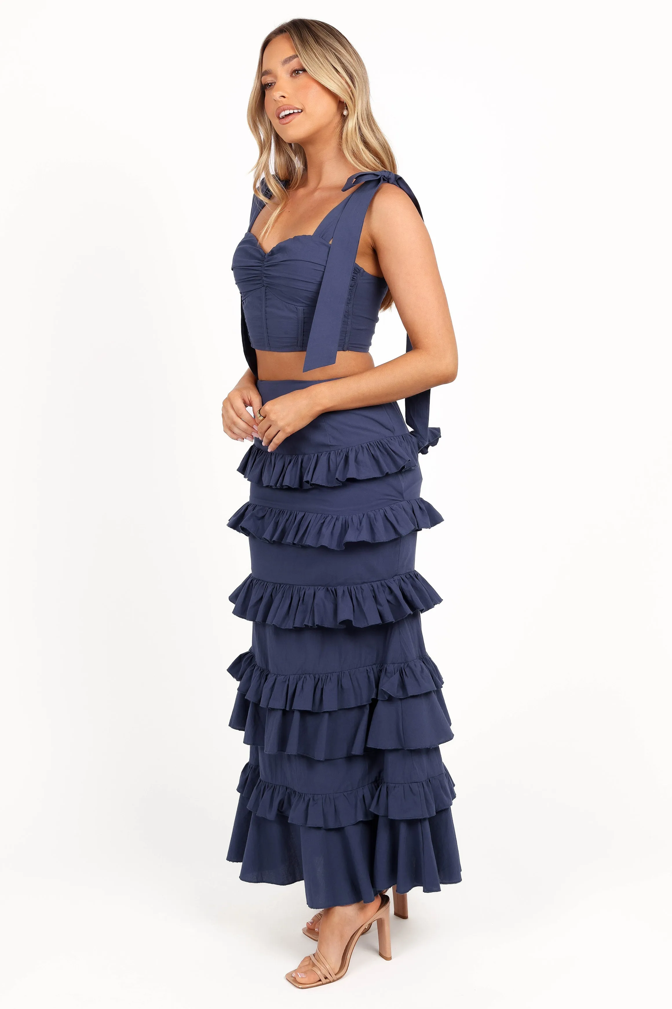 Tia Two Piece Set - Navy